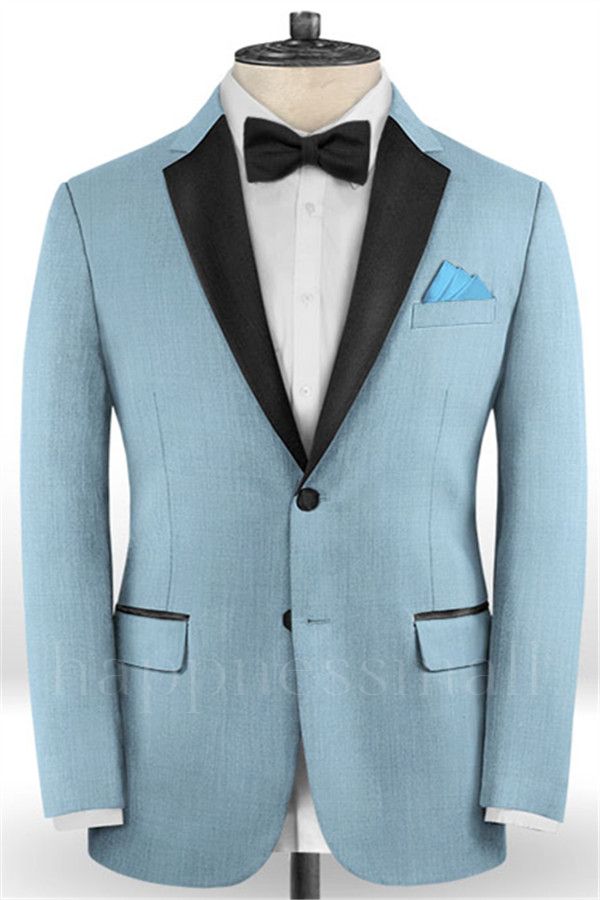 Osiris New Blue Wedding Groomsmen Tuxedos | Gentle 2 Pieces Prom Men Suits