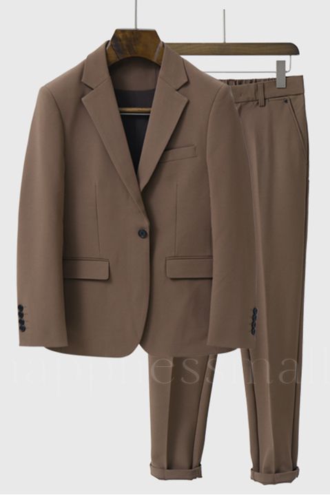 New Comfortable Peaked Lapel One Button Men Suits for Summer | Happnessmall