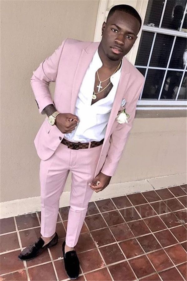 Jethro Popular Pink Men Suit Online | Two Pieces Best Sale Prom Suit