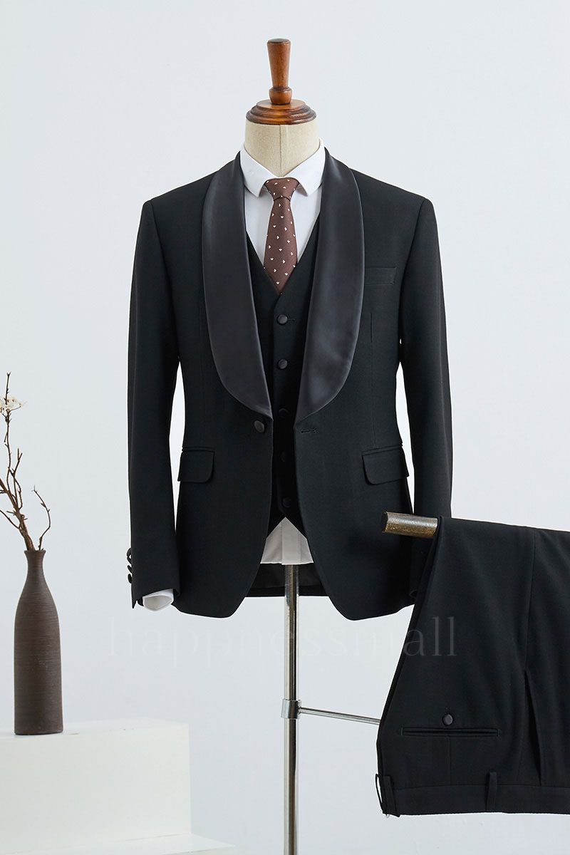 Althea Trendy 3 Pieces Slim Fit Custom Wedding Suit For Grooms