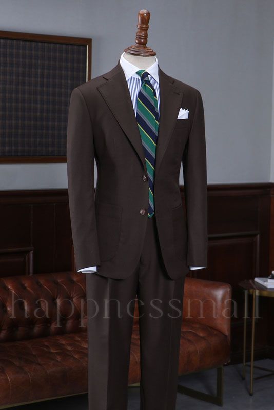 Mathilde Latest Design Coffee 2 Pieces Slim Fit Tailored Suit For Business