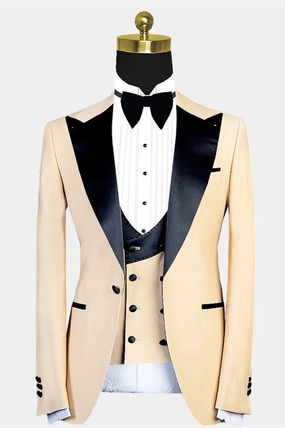 New Arrival Handsome Peaked Lapel Slim Fit Men Suit for Prom