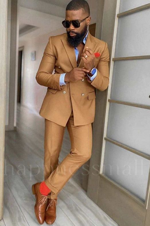 Lachlan Popular Peaked Lapel Double Breasted Slim Fit Prom Suits