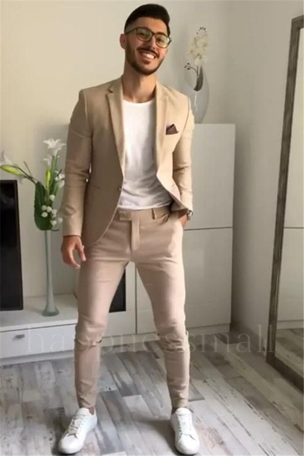 Thaddeus Bespoke Slim fit One Button Two Piece Prom Party Men Suit Online