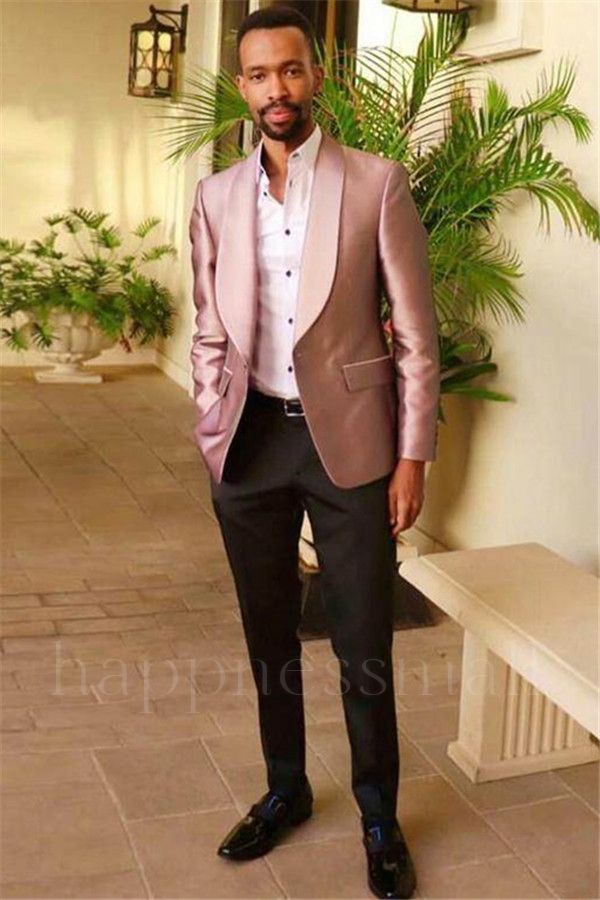 Wilder Popular Light Pink Slim Fit Casual Tuxedo for Prom