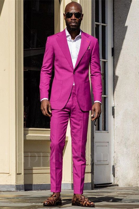 Finn Simple Slim fit One Button Bespoke Slim Fit Men Suits for Prom