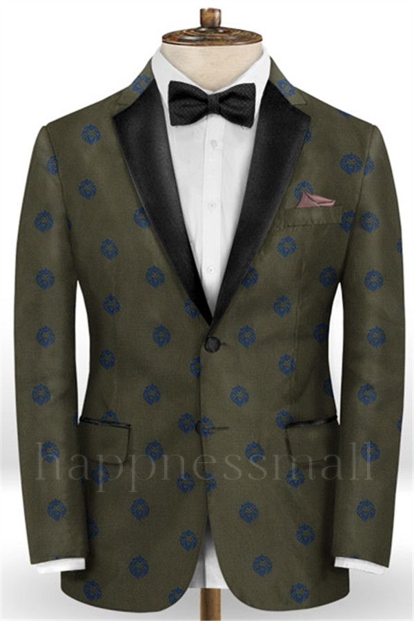 Chic Printed Prom Suits for Men |  Best Fitted Two Pieces Tuxedo Blazer