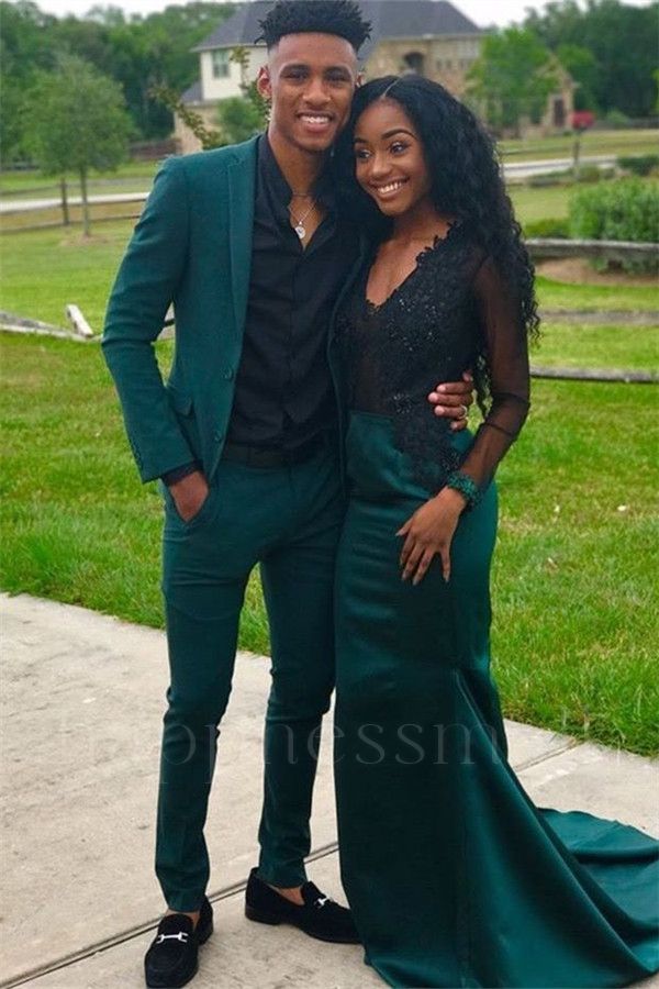 Octavius Smart Dark Green 2-Piece Notch Lapel Prom Suits Online