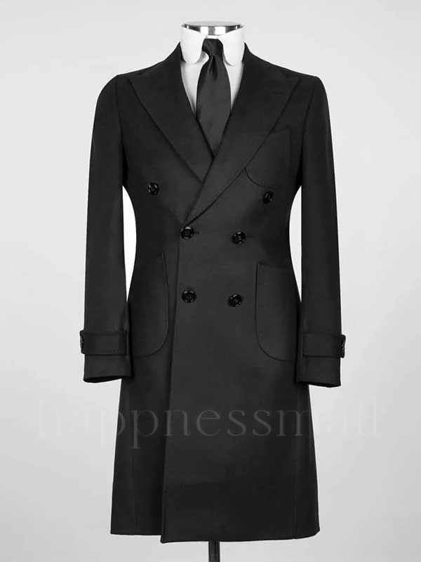 Black Double Breasted Men’s Coat