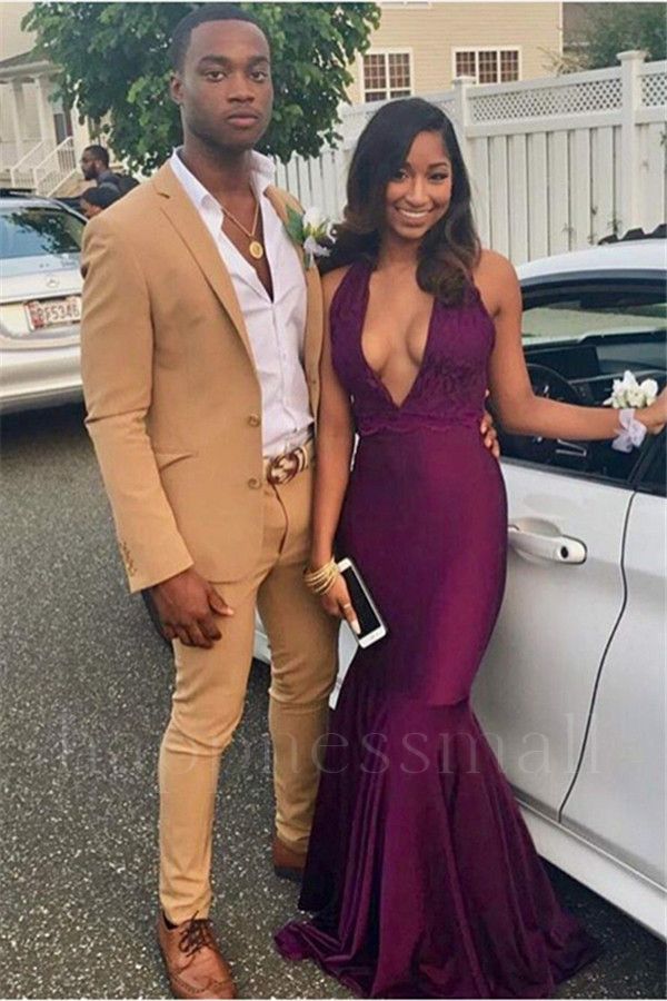 Uriah Simple Yellow Cotton Notched Lapel Men Prom Outfits