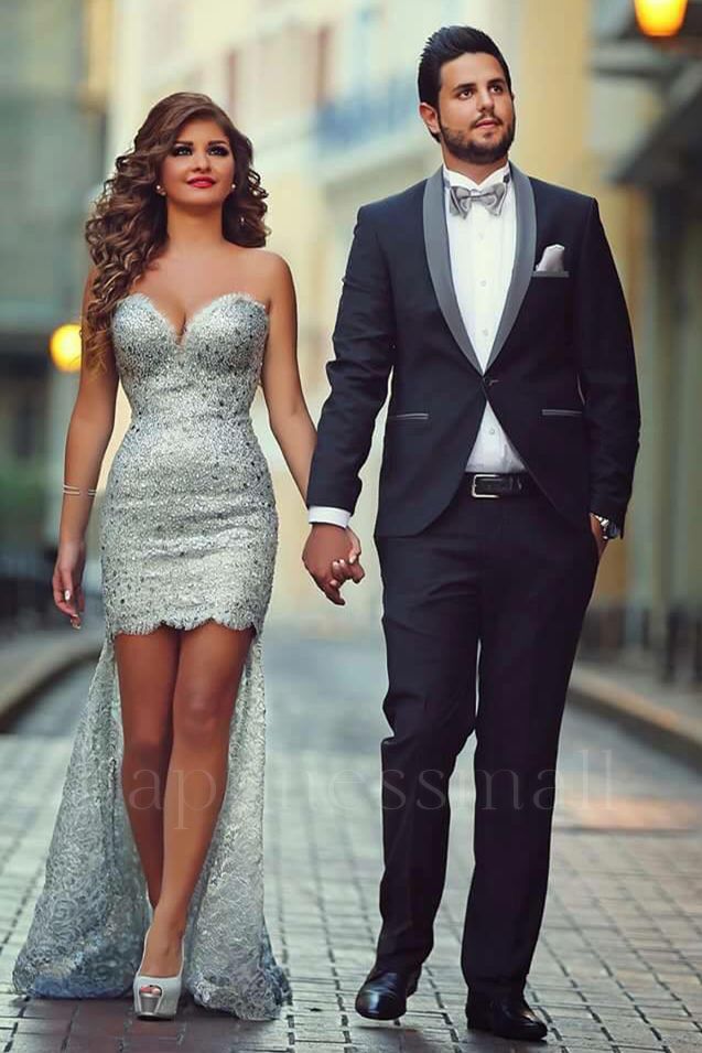 Elegant Simple Black Slim Fit Shawl Lapel 2 Pieces Prom Suits
