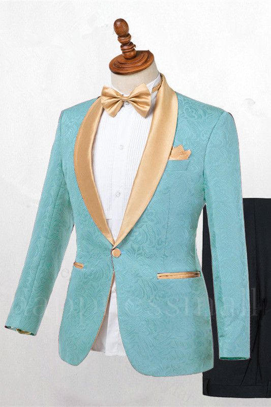 Rocco Stylish Shawl Lapel One Button Slim fit Wedding Suits Online