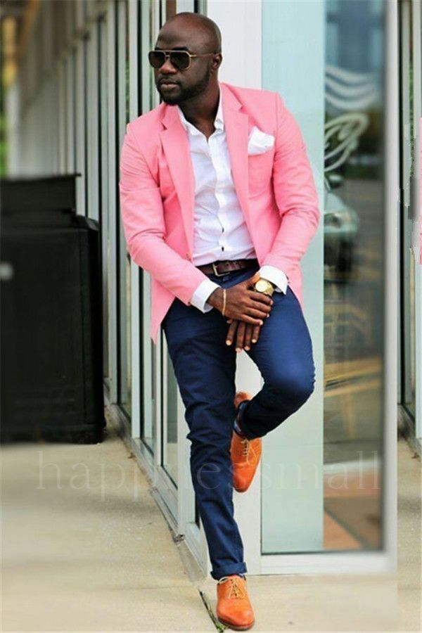 Caspian Smart Candy Pink Two Pieces Prom Mens Suit Online