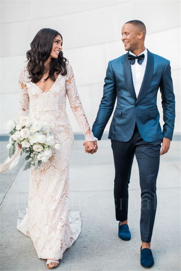 Zane Fashion and Handsome Shawl Lapel Dark Green Groom Tuxedos