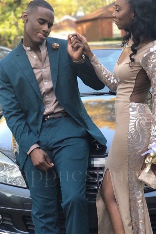 Jethro Newest Green Bespoke Slim Fit Men Suit for Prom