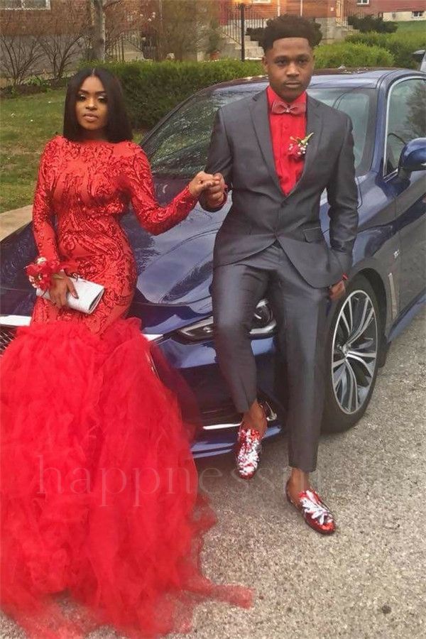 Patricia Fashion Dark Gray Two-Pieces Simple Prom Suits for Men