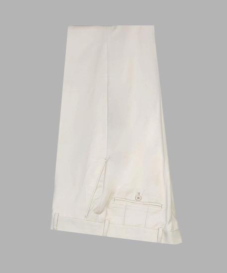 Unique Creamy White Double Breasted Stylish Peaked Lapel Slim Fit Men Suits_5