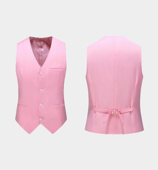Wilder Light Pink Suits for Men with 3 Pieces | Notched Lapel Slim Fit Tuxedo_3