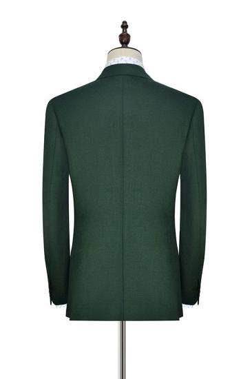 Chic Dark Green Double Breasted Mens Suits for Formal_5