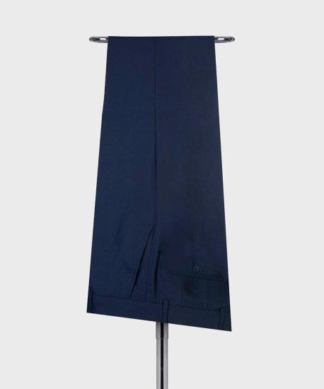 Modern Navy Double Breasted Slim Fit Bespoke Prom Men Suits_5
