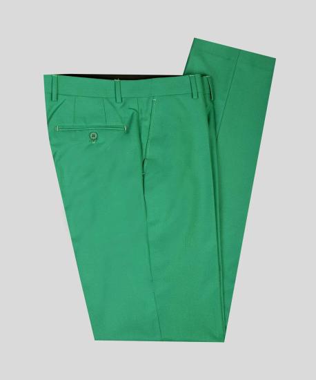 Mia New Design Green Peaked Lapel Slim Fit Stylish Prom Men Suits_6