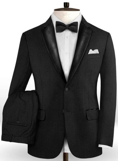 Osiris New Arrival Black Two Pieces Suits for Wedding Tuxedos_2