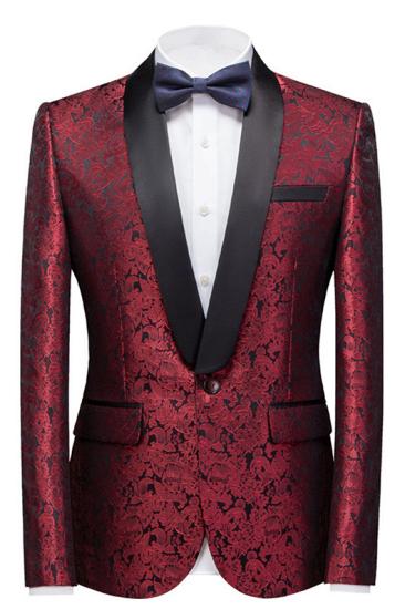 Fashion Slim Fit Jacquard Wedding Men Suits