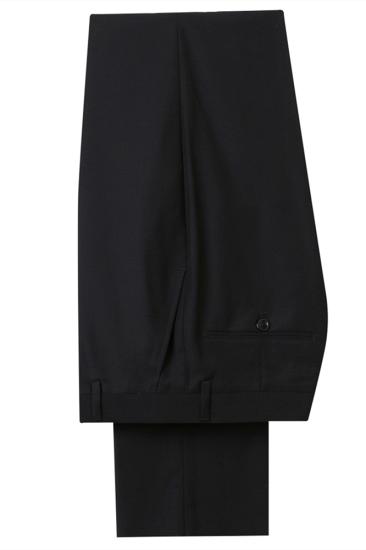 Classic white single button men's suit | Black lapel jacquard wedding suit_3