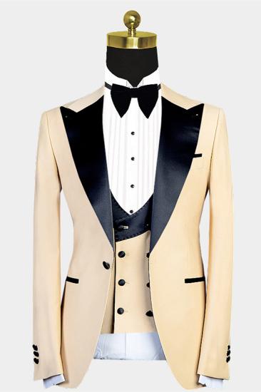New Arrival Handsome Peaked Lapel Slim Fit Men Suit for Prom