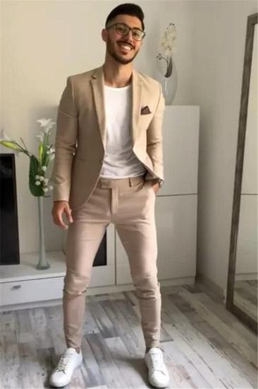 Thaddeus Bespoke Slim fit One Button Two Piece Prom Party Men Suit Online