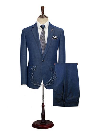 Theodora Simple Dark Blue One Button Notched Lapel Men Suits Online_1