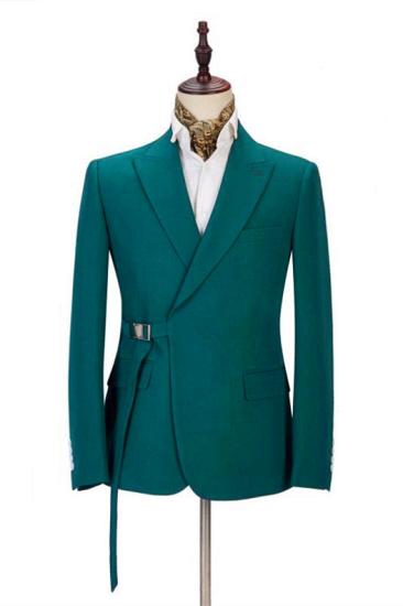 New Arrival Advanced Peaked Lapel Prom Outsfits Men Suits With Adjustable Buckle