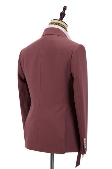 Glamorous Bespoke Peaked Lapel Slim Fit Prom Men Suits with With Adjustable Buckle_3