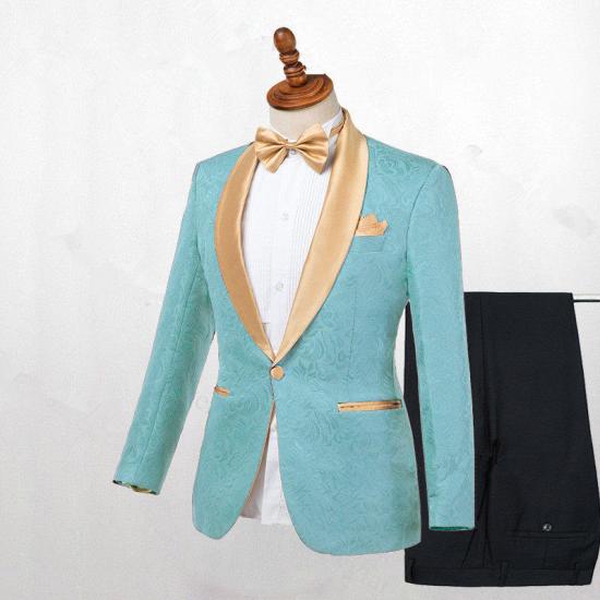 Rocco Stylish Shawl Lapel One Button Slim fit Wedding Suits Online_2