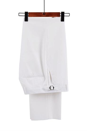 Unique Simple White and Black Double Breasted Men Suits Online_4