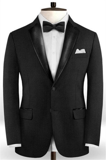 Osiris New Arrival Black Two Pieces Suits for Wedding Tuxedos_1