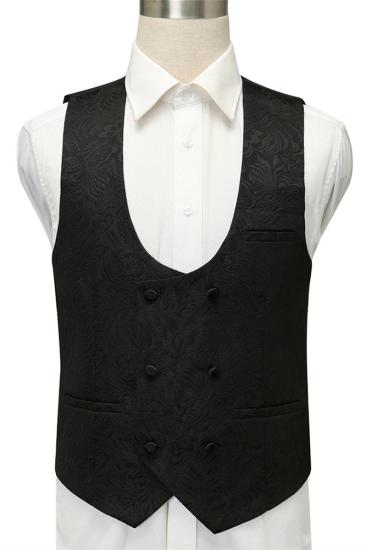 Advanced Black Jacquard Shawl Lapel Wedding Suits | Prom Suits_3