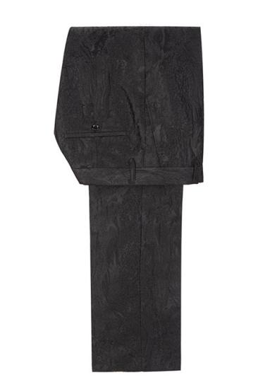 Samuel Special Design Black Peaked Lapel Double Breasted Men Suits Online_4