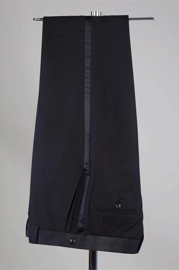 Emma White Jacquard Shawl Lapel Three-Pieces Wedding Tuxedo_2