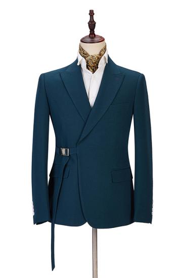 New Arrival Fashion Peaked Lapel Slim Fit Formal Business Men Suits