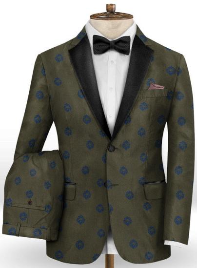 Chic Printed Prom Suits for Men |  Best Fitted Two Pieces Tuxedo Blazer_2