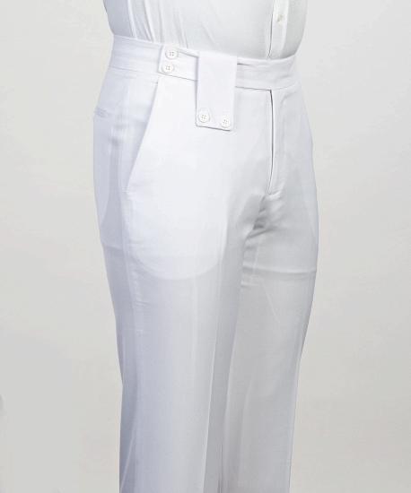 Amelia Elegant White Peaked Lapel Two Pieces Close Fitting Wedding Suits_5