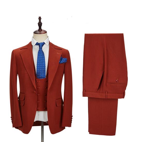New Arrival Notched Lapel Best Fitted Men Suits_4