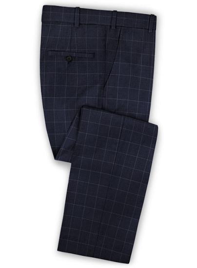 Popular Dark Blue Notch Lapel Men Suits |  Prom Tuxedo_3
