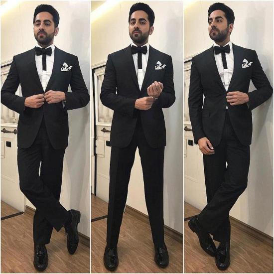 Arlo Stylish Black Slim Fit Notched Lapel Business Men Suits Online_2