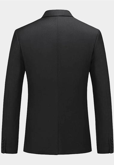 Wilder Modern Black Slim Three Pieces Formal Business Men Suits_2