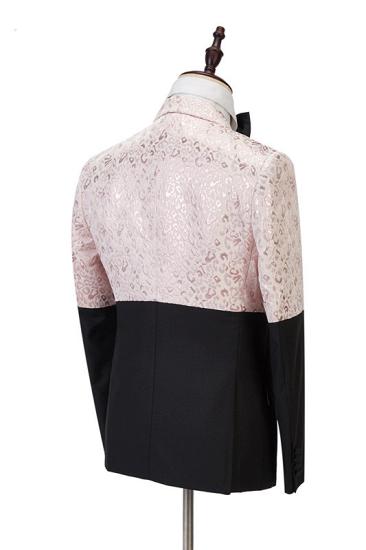 Stylish Peaked Lapel Slim Fit Bespoke Prom Men Suits_2