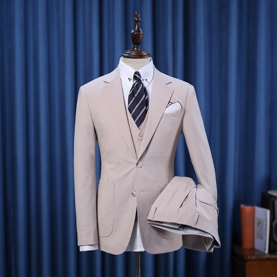 Chloe Newest Notched Lapel Slim Fit Three-Pieces Business Suit For Men_2