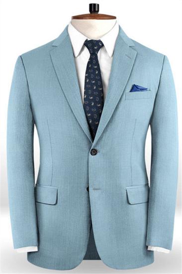 New Arrival Two Button Prom Tuxedos | Jade Notch Lapel Formal Men Suits_1