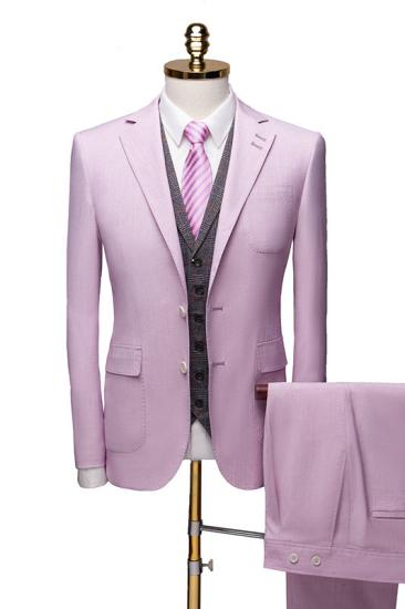 Purple Notched Lapel Three Pieces Man Suits for Prom
